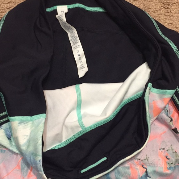 Lululemon 10 Top Speed Blushed Illusion Crop Pants - Picture 5 of 7